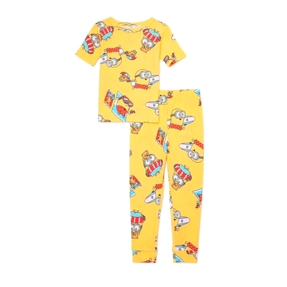 Despicable Me Minions Summer Toddler boy girl 2 piece Pajama Set, size 2t